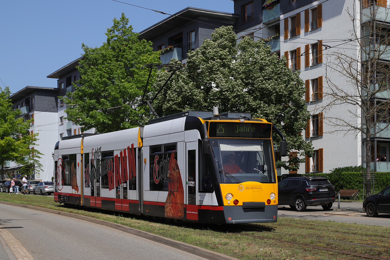 Нордхаузен, Siemens Combino № 101; Нордхаузен — 125-летие трамвая в Нордхаузене