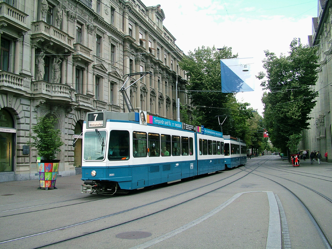 Цюрих, SWP/SIG/BBC Be 4/6 "Tram 2000" № 2051