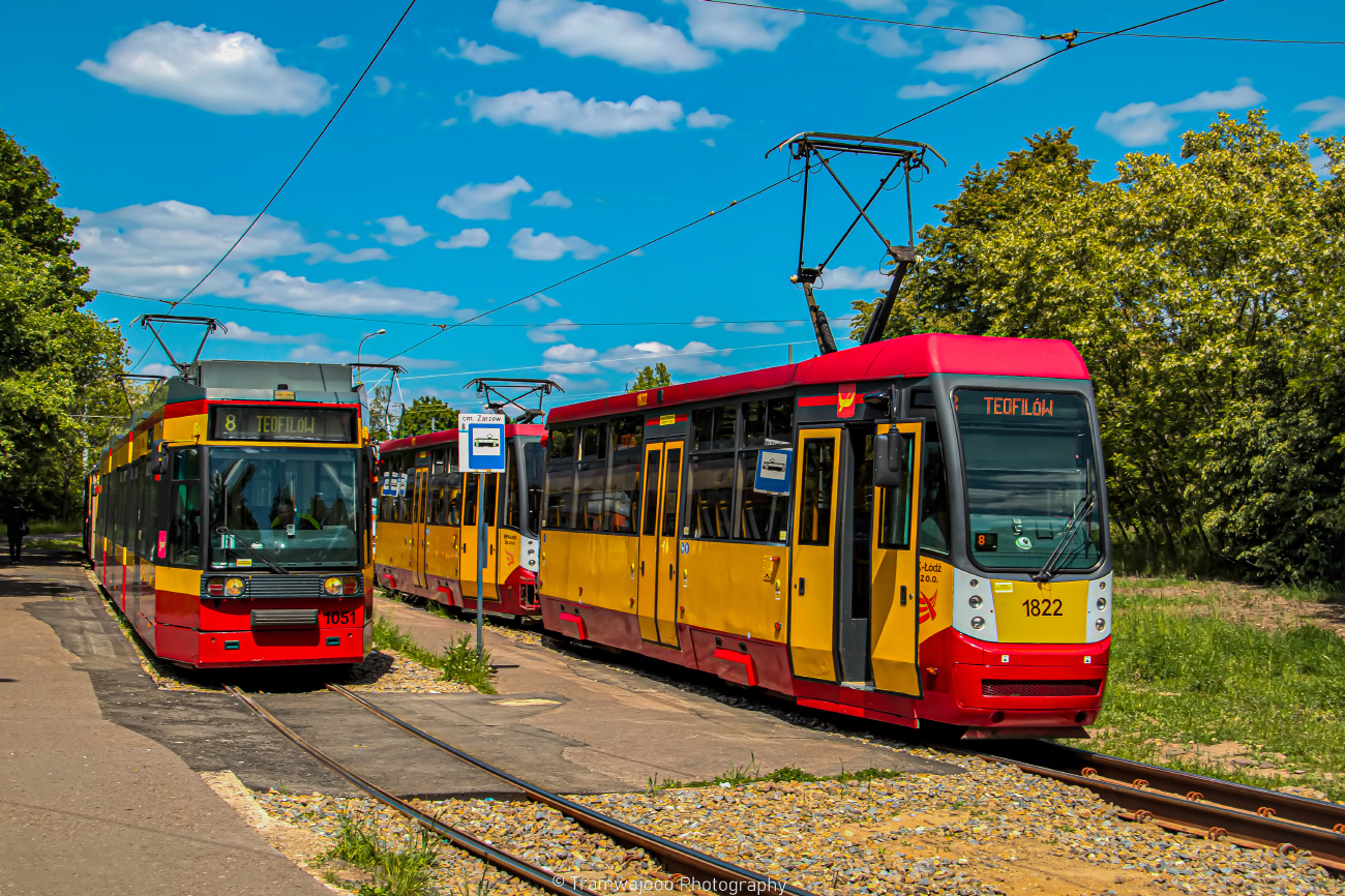 Łódź, Konstal/MPK 805N-M14 № 1822