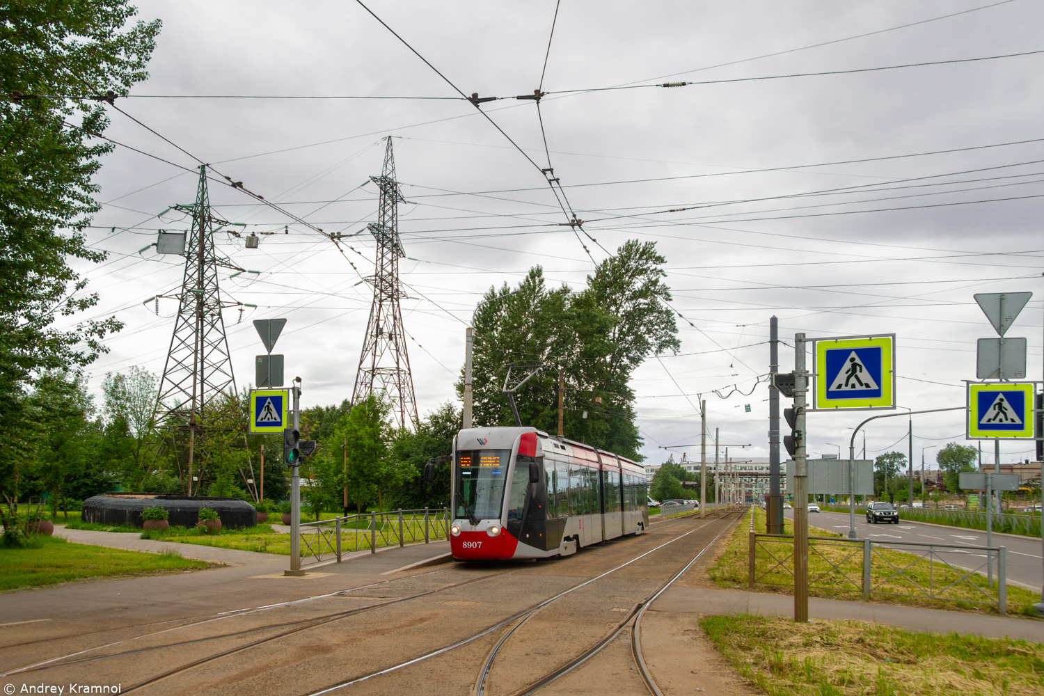 Санкт-Петербург, 71-801 (Alstom Citadis 301 CIS) № 8907