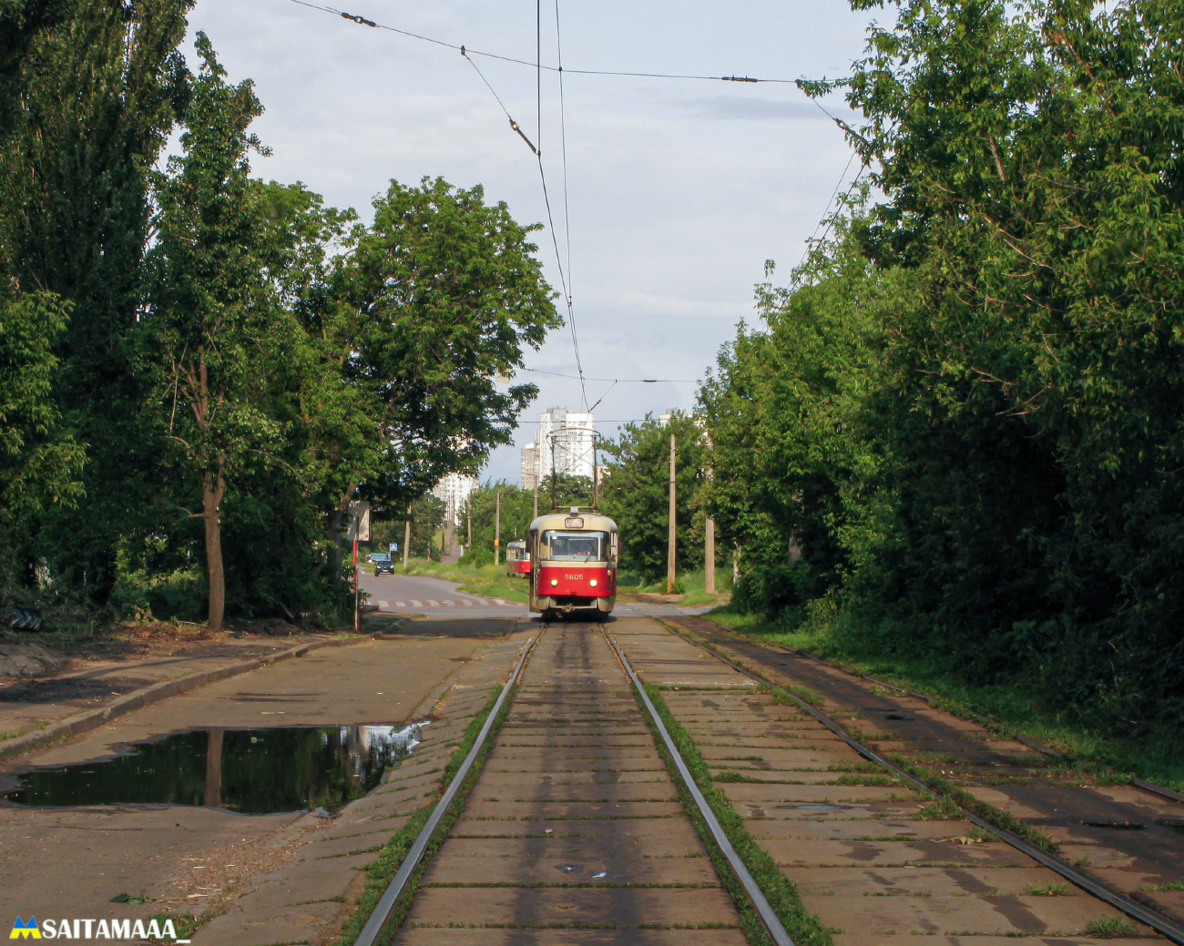 Киев, Tatra T3SU № 5605; Киев — Трамвайные линии: Подольская сеть — север