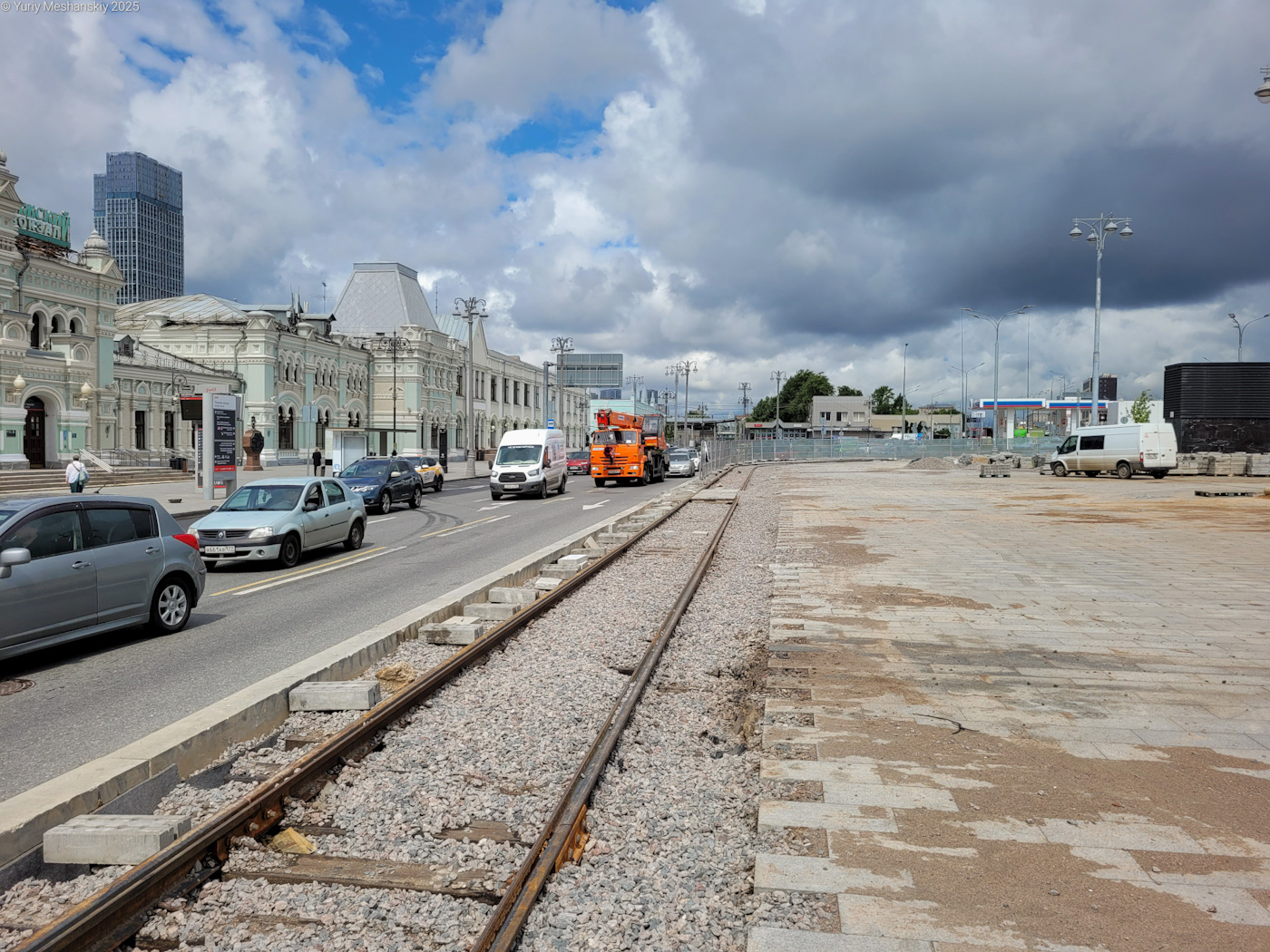 Moscow — Rebuild of the tram line along Trifonovskaya Street & Gilyarovskogo Street to Rijskaya Square