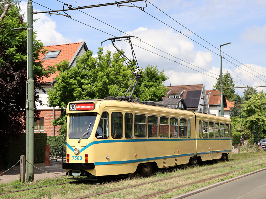 Brusel, BN PCC series 7500 č. 7500; Brusel — 100 years of the line 39 (15/06/2025)