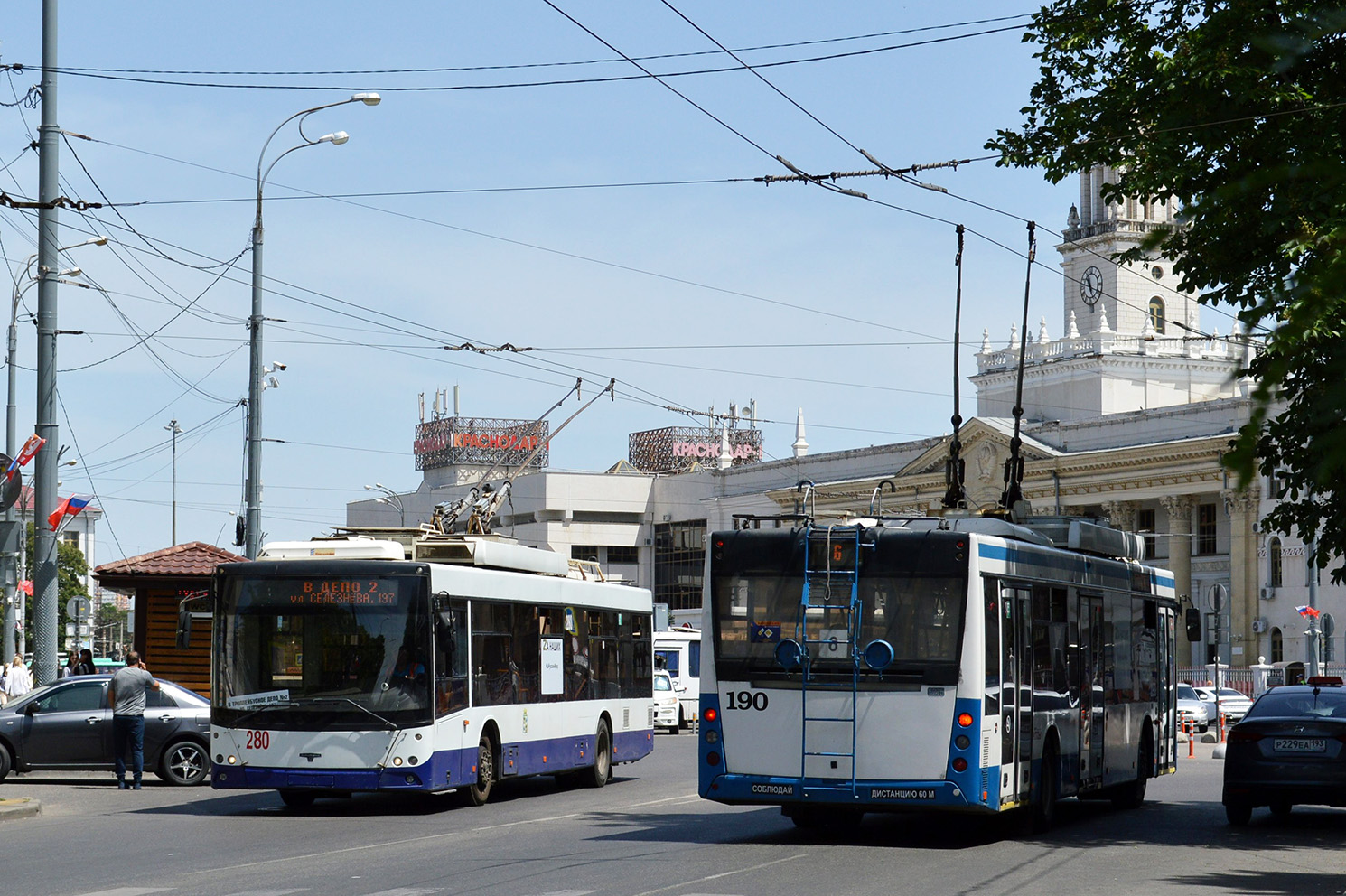 Краснодар, СВАРЗ-МАЗ-6275 № 280; Краснодар, СВАРЗ-МАЗ-6275 № 190