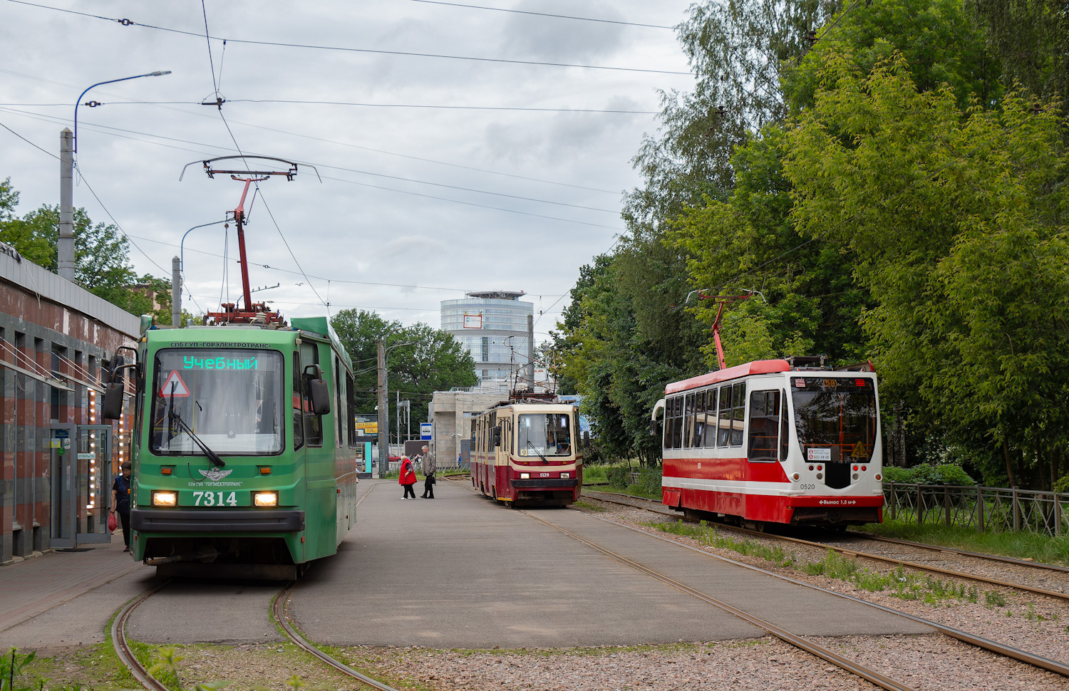 Санкт-Петербург, ПС39А2 № 7314; Санкт-Петербург, 71-134А (ЛМ-99АВН) № 0520; Санкт-Петербург — Конечные станции и разворотные кольца