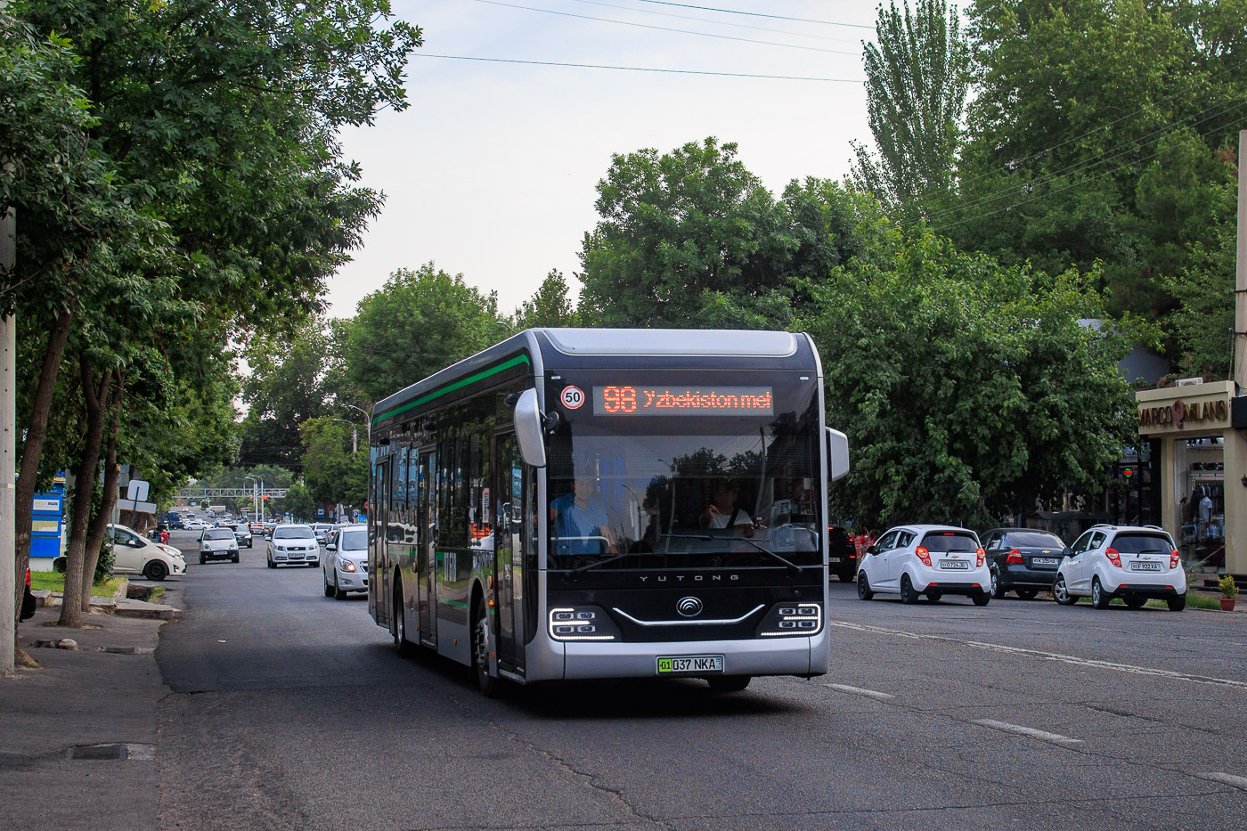 Ташкент, Yutong ZK6126BEVG № 07618