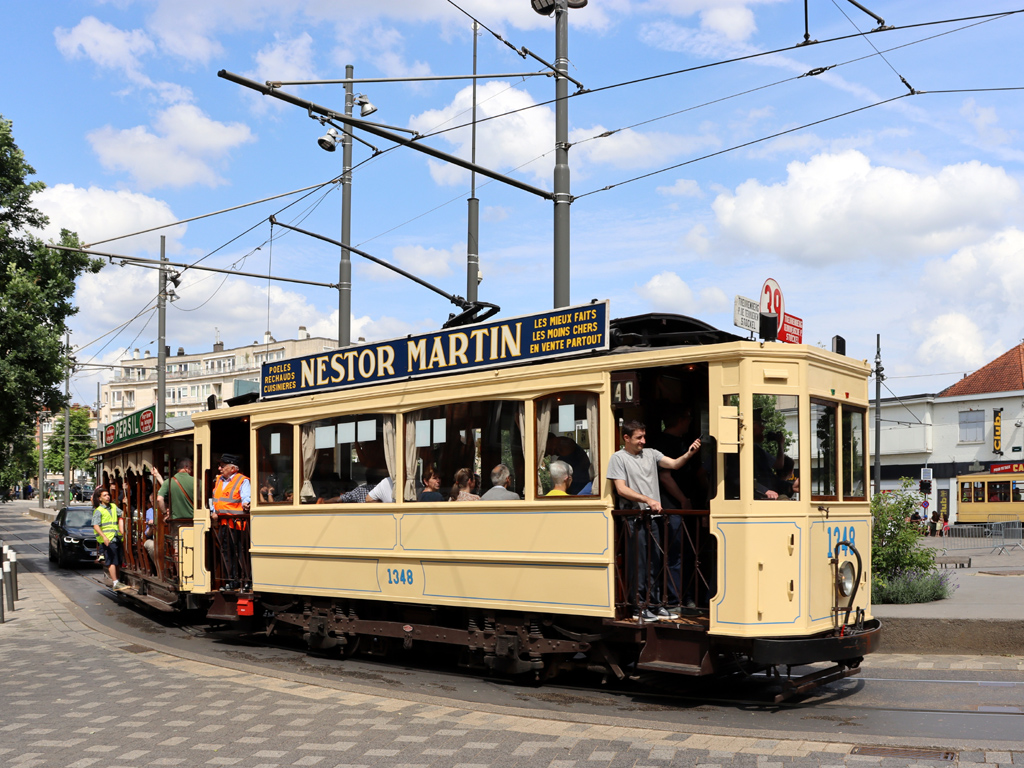 Брюссель, Двухосный моторный Nivelles № 1348; Брюссель — 100 лет линии 39 (15/06/2025)