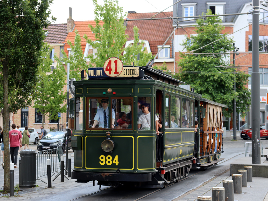 Брюссель, Двухосный моторный Nivelles № 984; Брюссель — 100 лет линии 39 (15/06/2025)