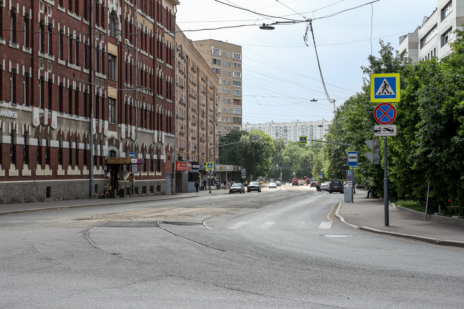 Moscow — Rebuild of the tram line along Trifonovskaya Street & Gilyarovskogo Street to Rijskaya Square