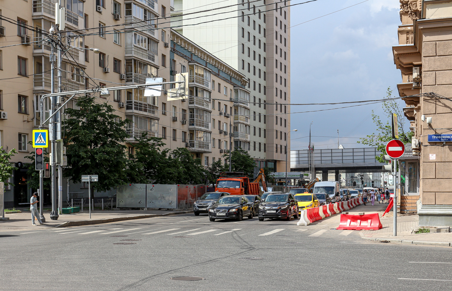 Moskwa — Rebuild of the tram line along Trifonovskaya Street & Gilyarovskogo Street to Rijskaya Square