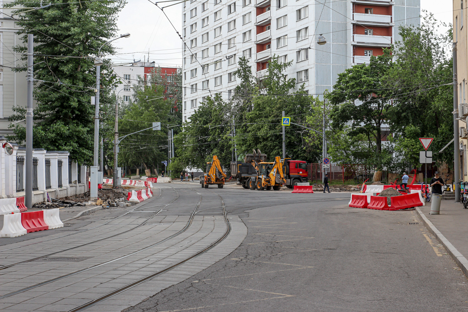 Moskwa — Rebuild of the tram line along Trifonovskaya Street & Gilyarovskogo Street to Rijskaya Square; Moskwa — Tram lines: North-Western Administrative District
