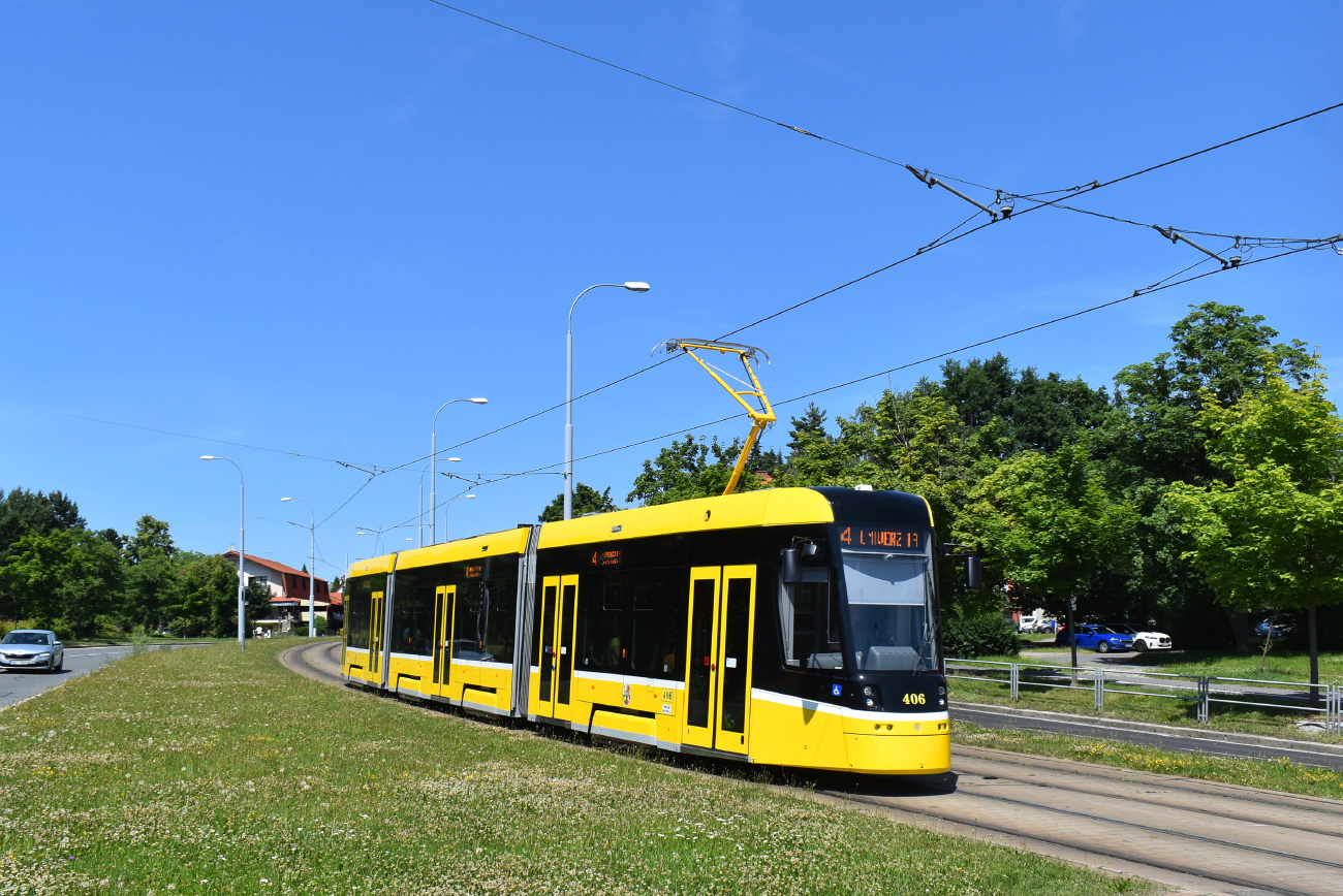 Plzeň, Škoda 40T ForCity Smart č. 406; Plzeň — Brand new tramways from the Škoda factory