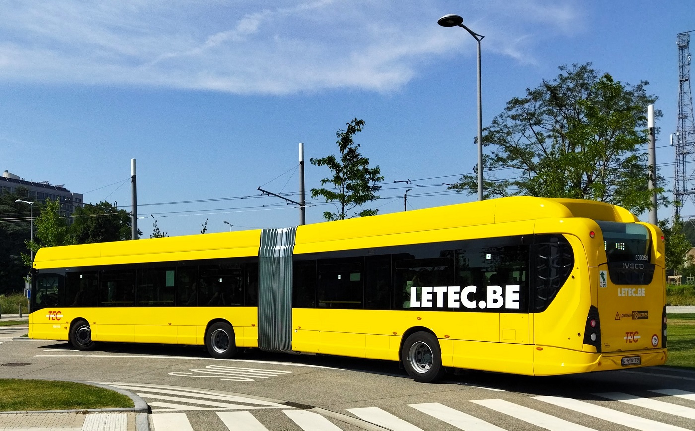 Льеж, IVECO E-Way 18m № 500358