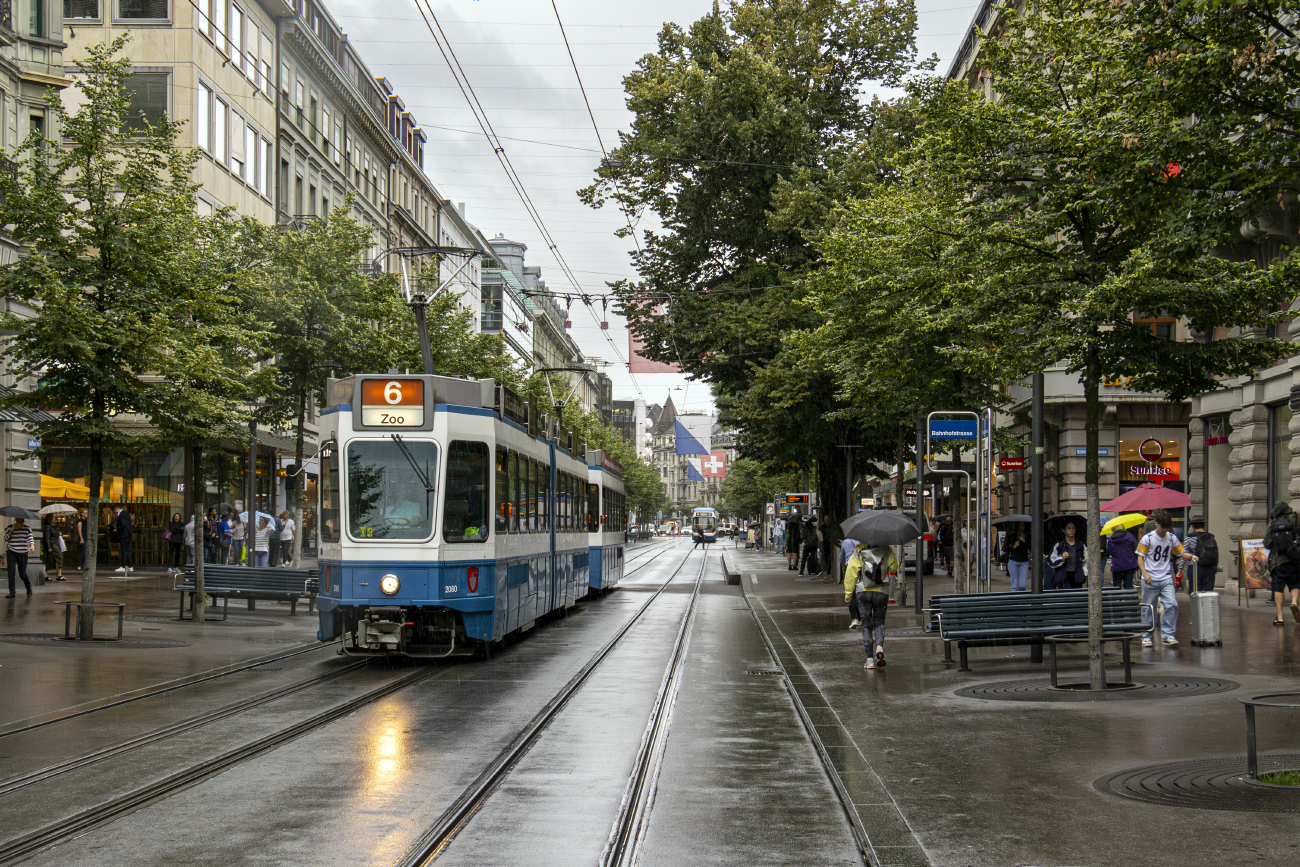 Curych, SWP/SIG/BBC Be 4/6 "Tram 2000" č. 2080