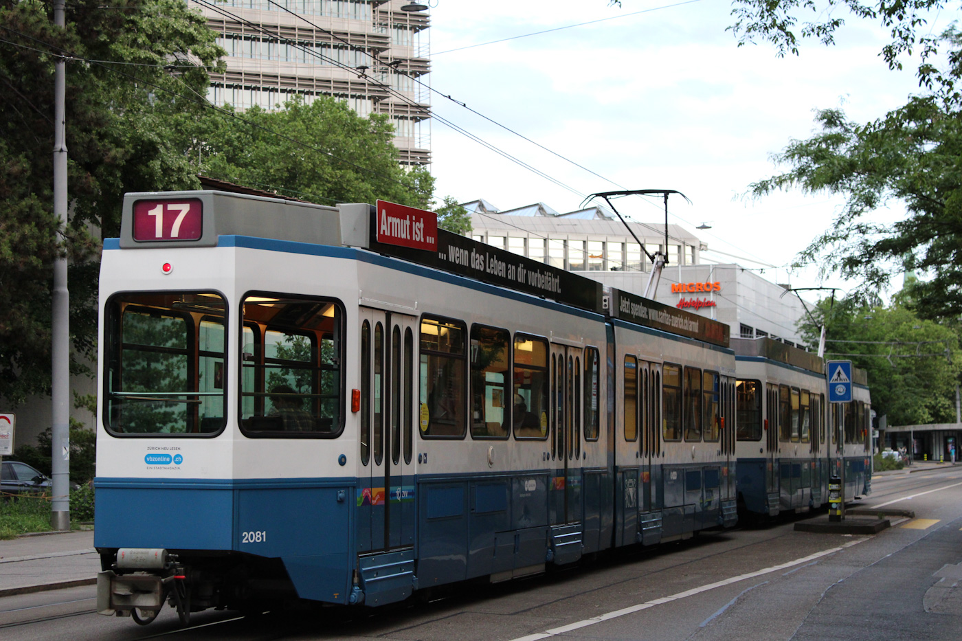 Цюрих, SWP/SIG/BBC Be 4/6 "Tram 2000" № 2081