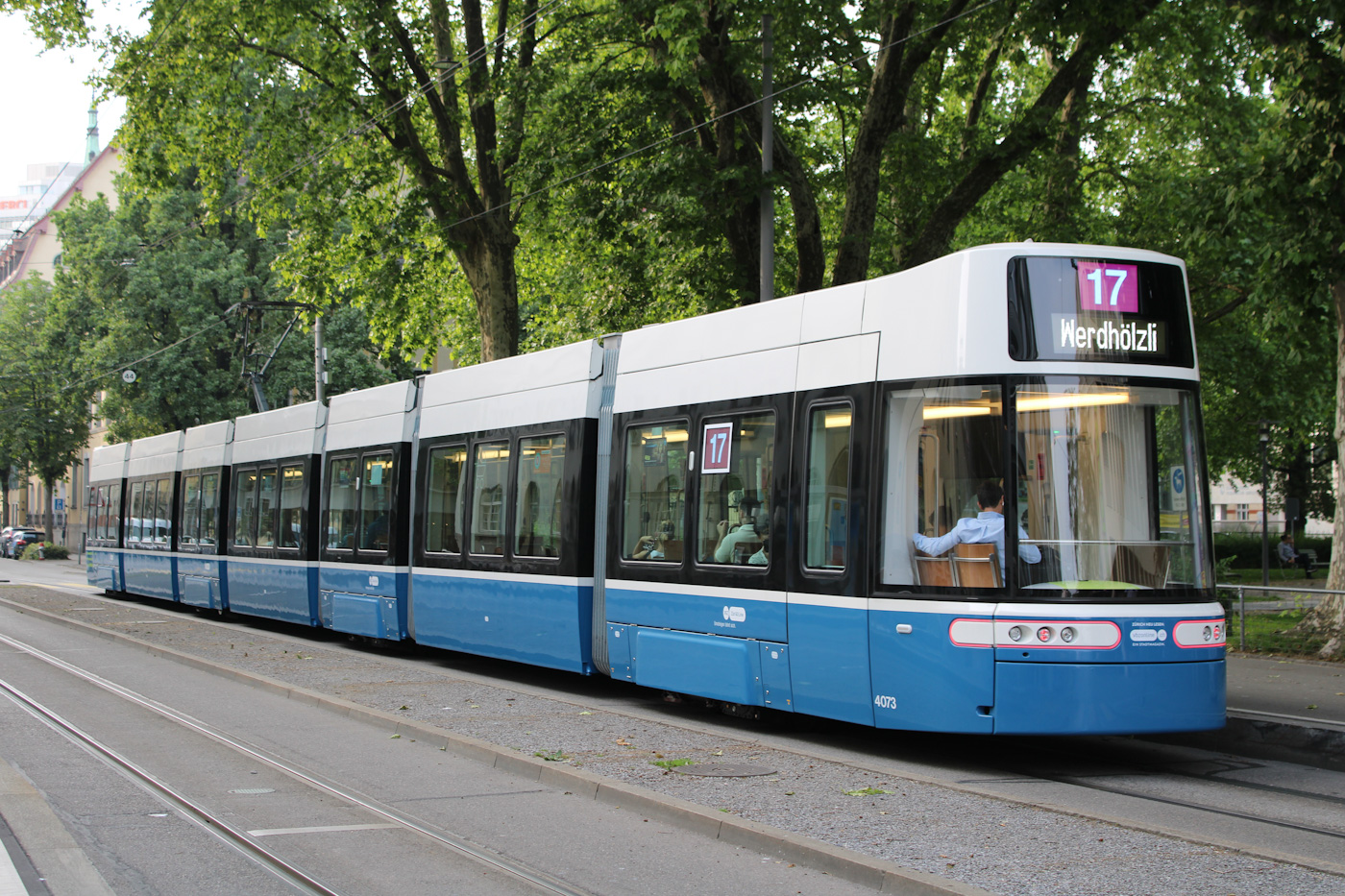 Zurich, Alstom Flexity Zürich № 4073