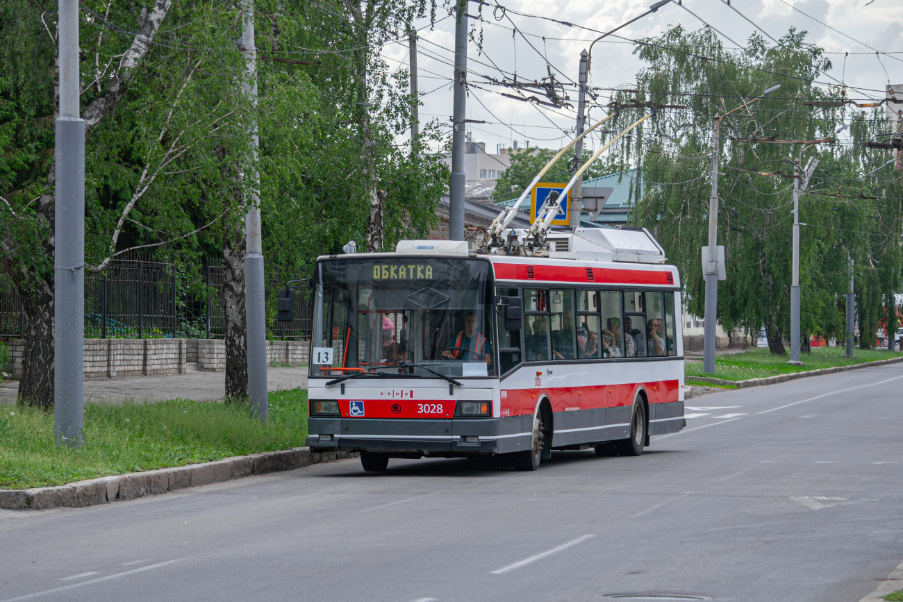 Харьков, Škoda 21Tr № 3028