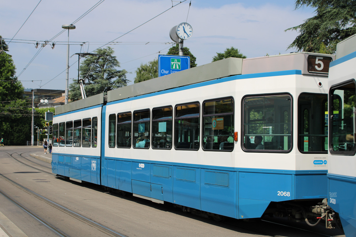 Zurich, SWP/SIG/BBC Be 4/6 "Tram 2000" N°. 2068