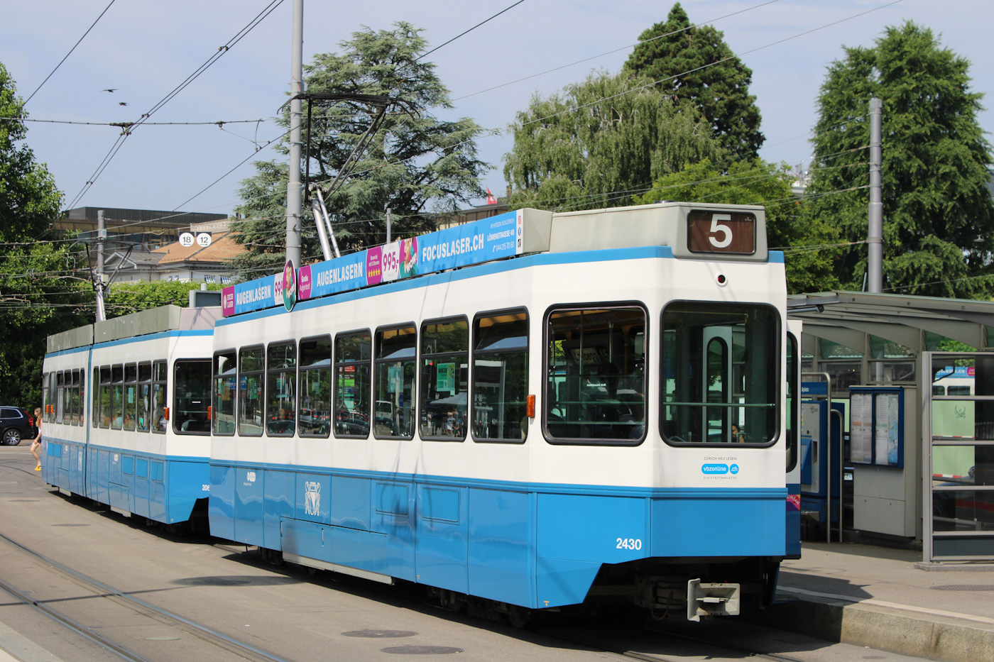 Цюрих, SWP/SIG/ABB Be 2/4 "Tram 2000 Pony" № 2430