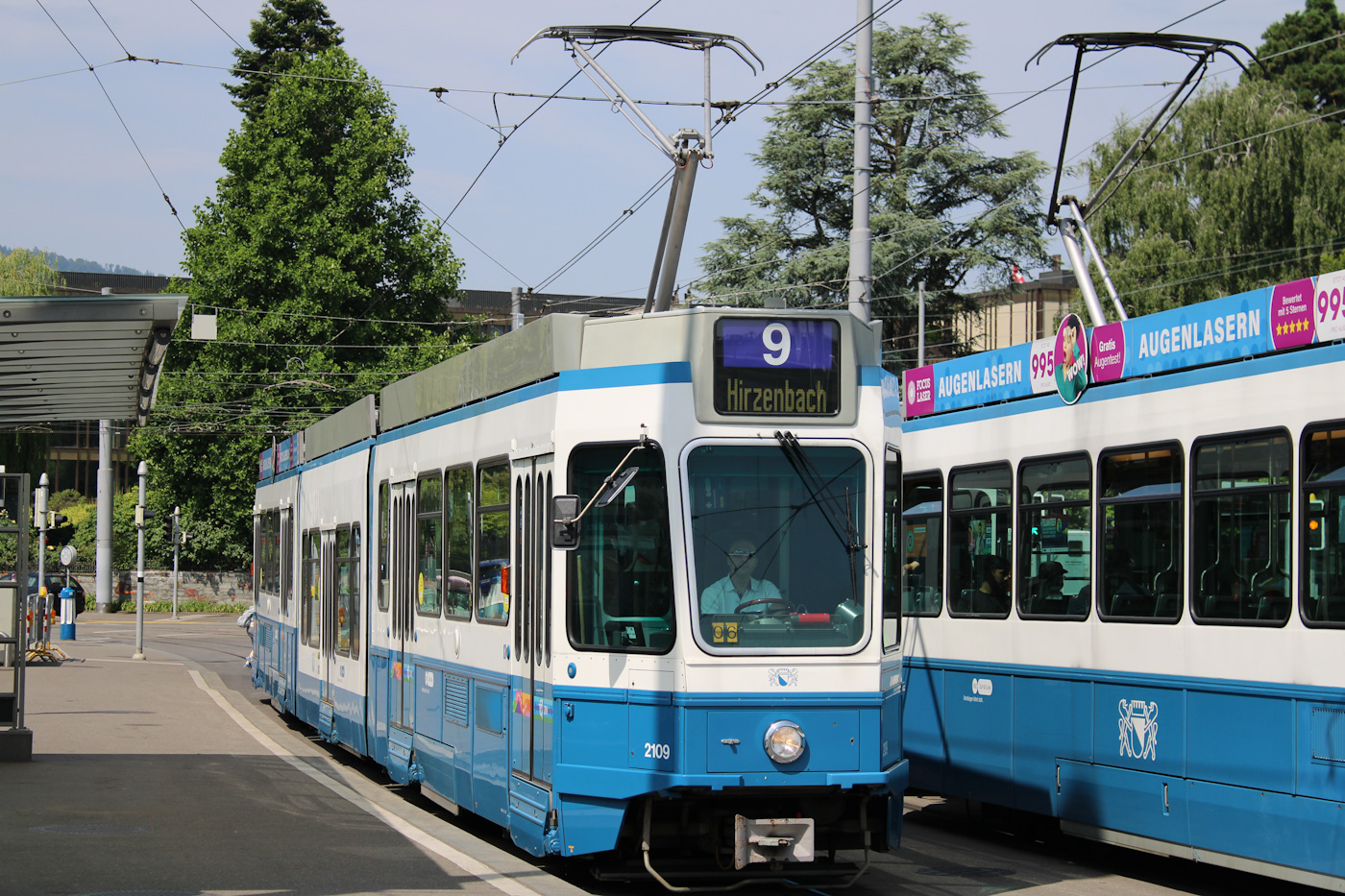 Цюрих, SWP/SIG/ABB Be 4/8 "Tram 2000 Sänfte" № 2109