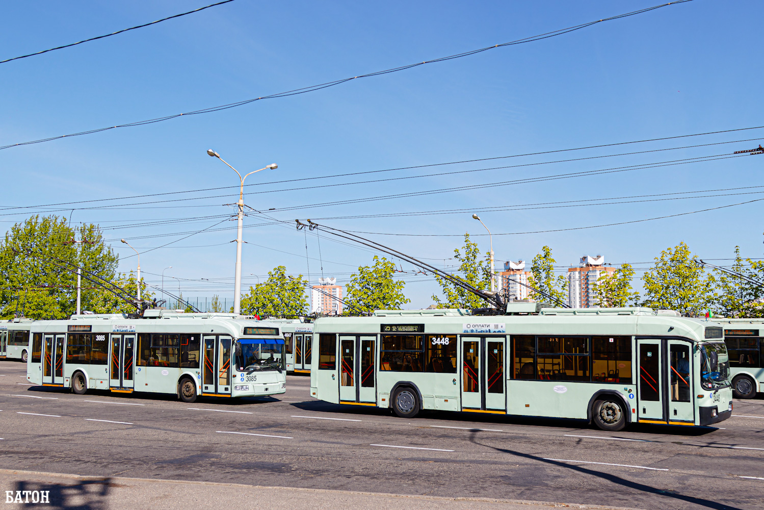 Минск, БКМ 321 № 3085; Минск, БКМ 321 № 3448; Минск — Конечные станции