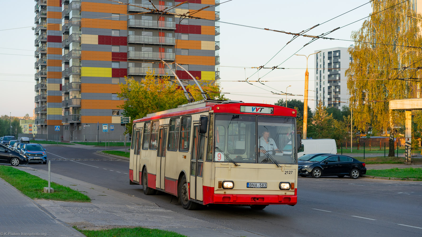 Вильнюс, Škoda 14Tr08/6 № 2127