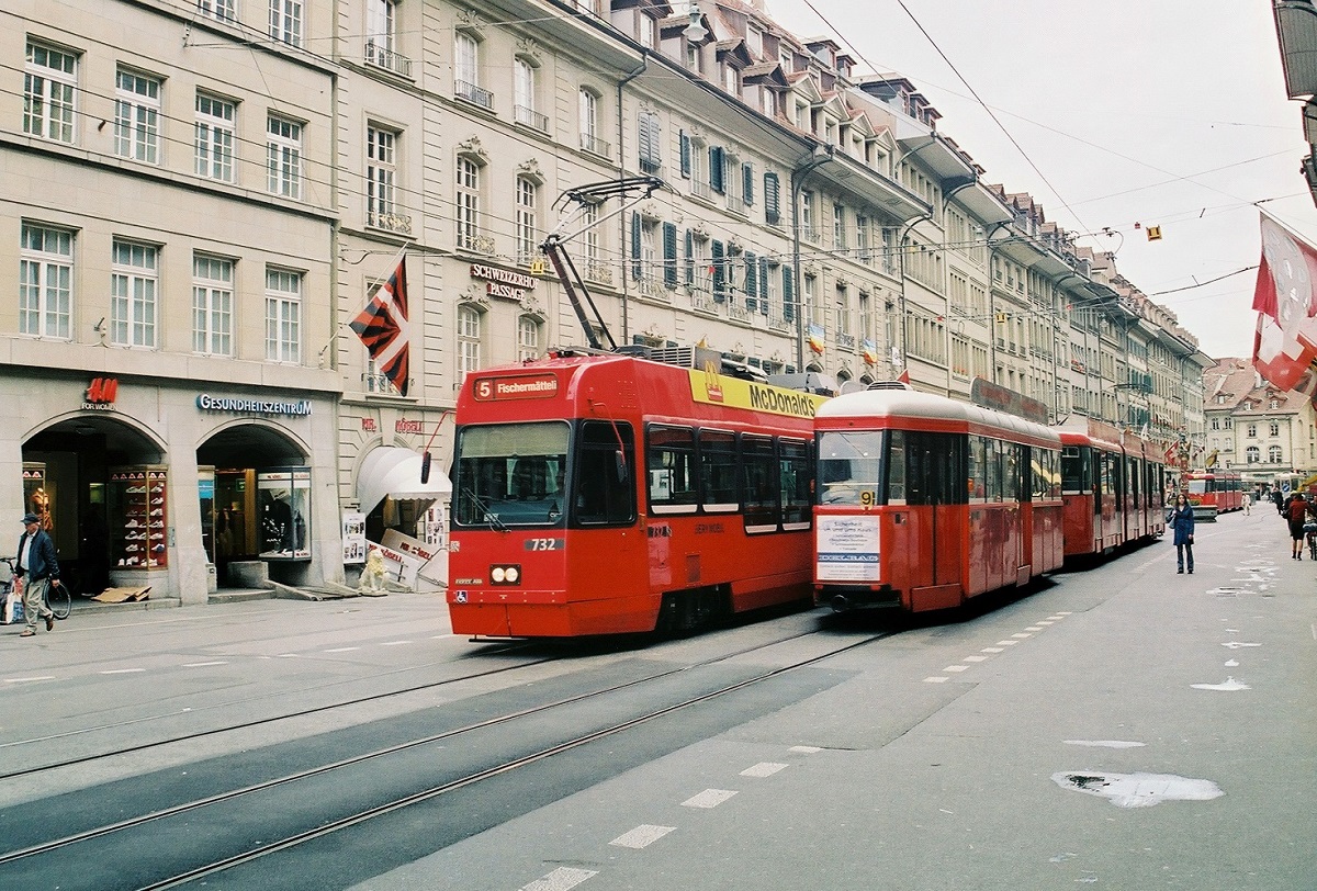 Берн, ACMV/ABB/Duewag Be 4/8 № 732