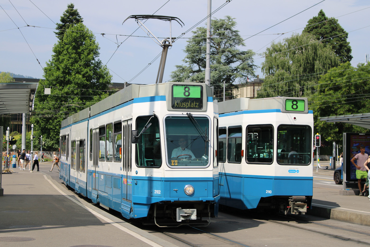 蘇黎世, SWP/SIG/ABB Be 4/8 "Tram 2000 Sänfte" # 2102