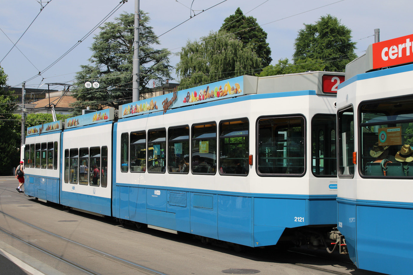 蘇黎世, SWP/SIG/ABB Be 4/8 "Tram 2000 Sänfte" # 2121