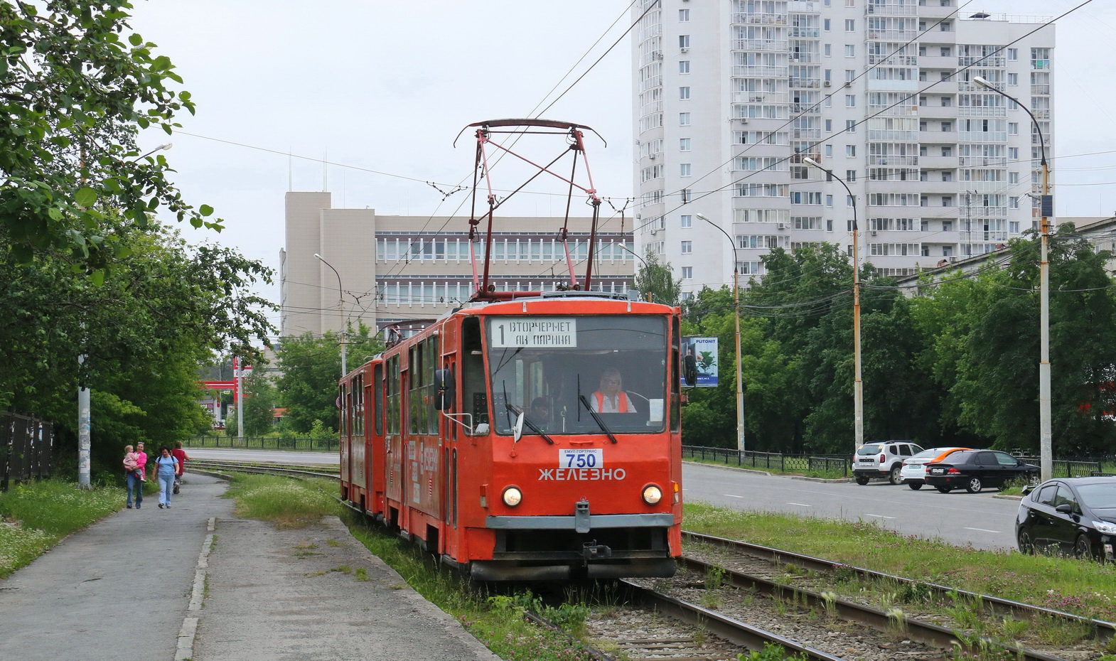 Екатеринбург, Tatra T6B5SU № 750