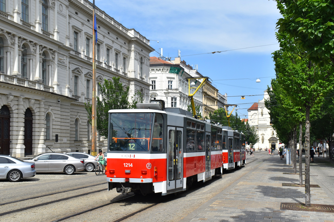 Брно, Tatra T6A5 № 1214
