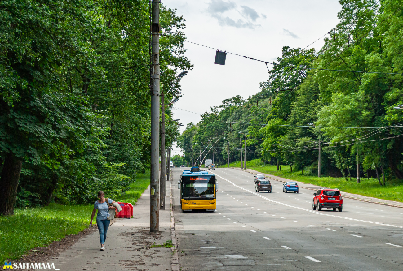Киев, ЛАЗ E301D1 № 2650; Киев — Троллейбусные линии: Сырец, Дорогожичи, Лукьяновка, Шулявка