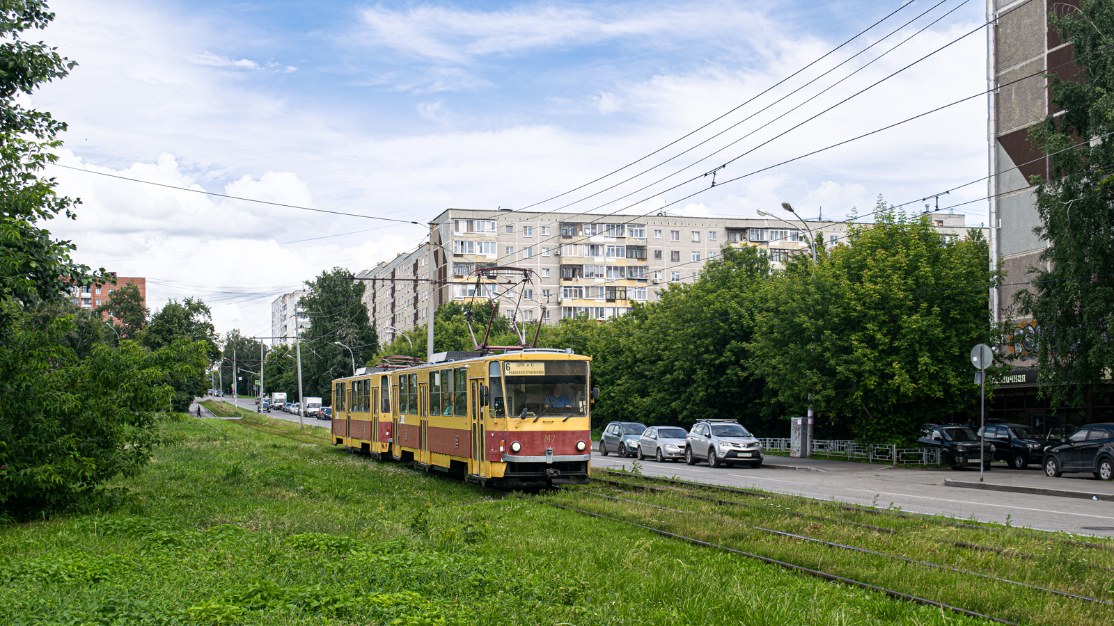 Екатеринбург, Tatra T6B5SU № 747