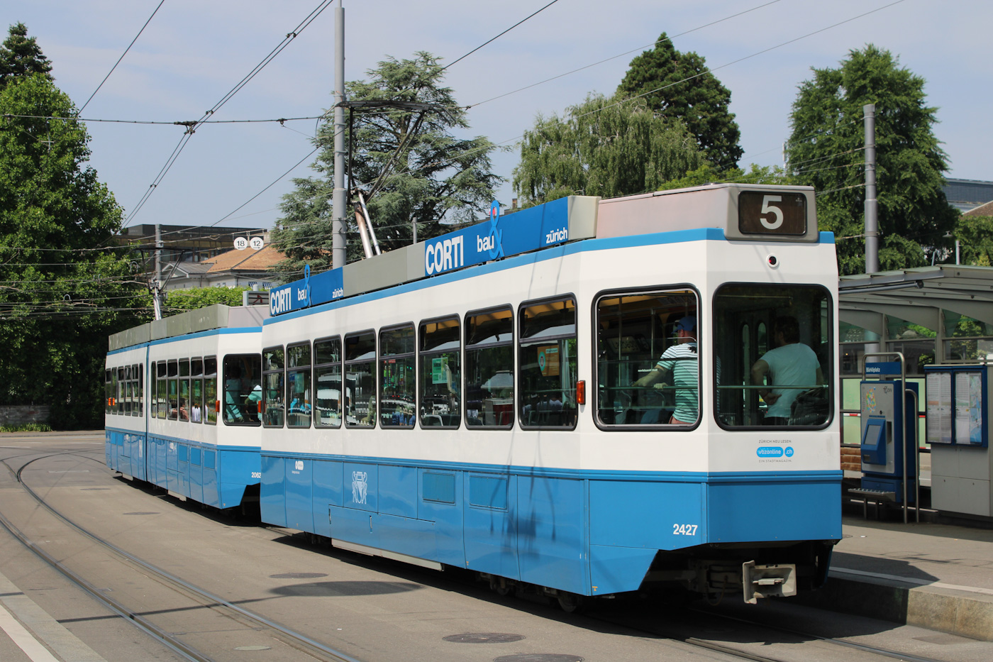 Цюрих, SWP/SIG/ABB Be 2/4 "Tram 2000 Pony" № 2427