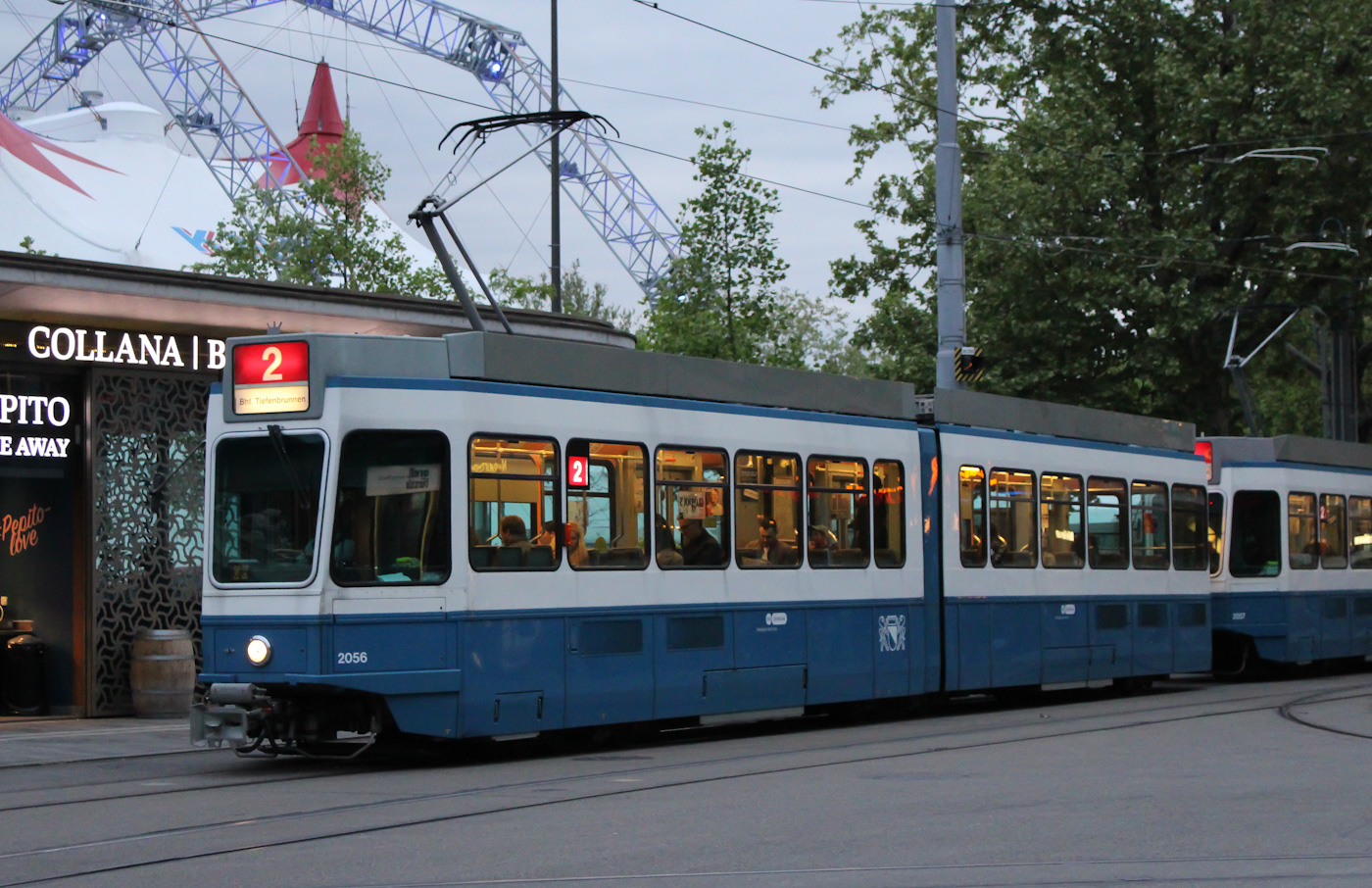 Цюрих, SWP/SIG/BBC Be 4/6 "Tram 2000" № 2056