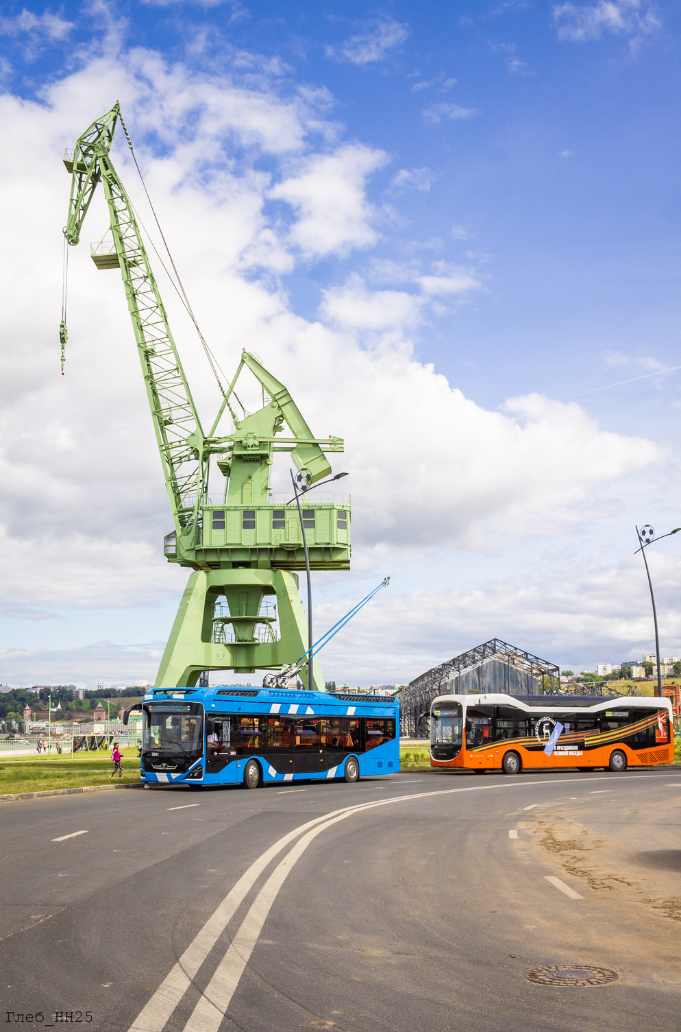 Нижний Новгород, ПКТС-6281.01 «Адмирал» № 2801; Нижний Новгород, Синара 6254.00 № 2701; Нижний Новгород — Парад и выставка в честь 78-летия нижегородского троллейбуса 28.06.2025