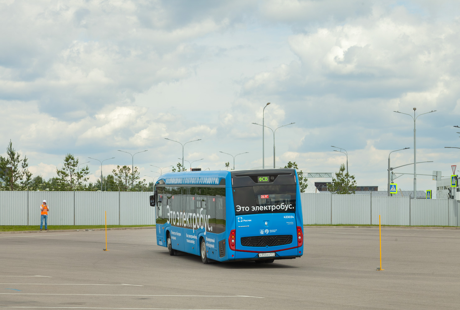 Moscow, KAMAZ-6282 № 433034; Moscow — Electric bus drivers' skill competition "Moscow Masters-2025" June 28, 2025