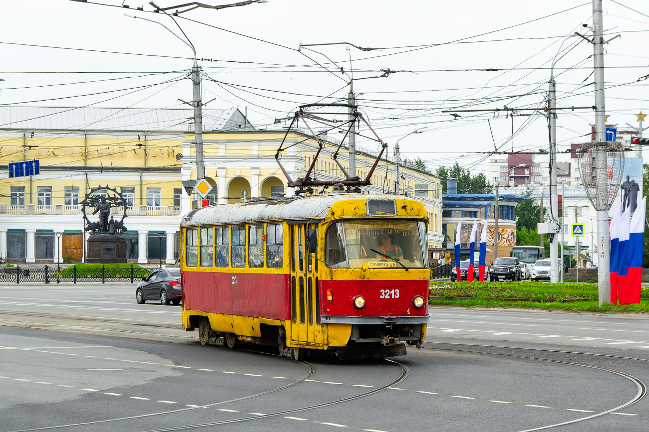 Барнаул, Tatra T3SU (двухдверная) № 3213