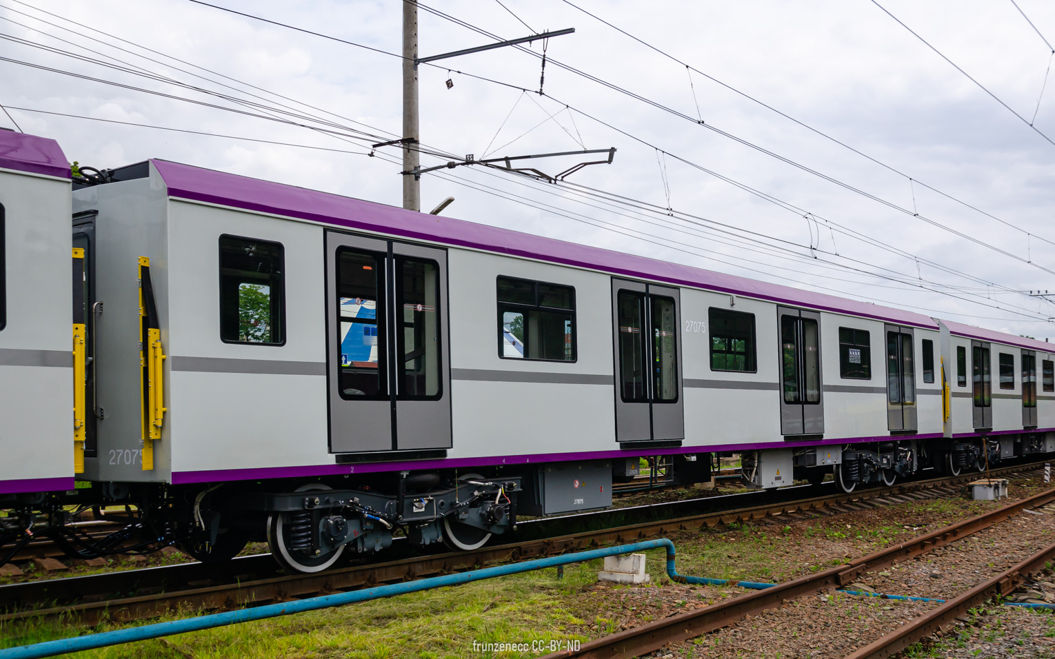 Санкт-Петербург, 81-727.2 «Балтиец» № 27075; Санкт-Петербург — Метрополитен — Перегонка вагонов метро по ж/д