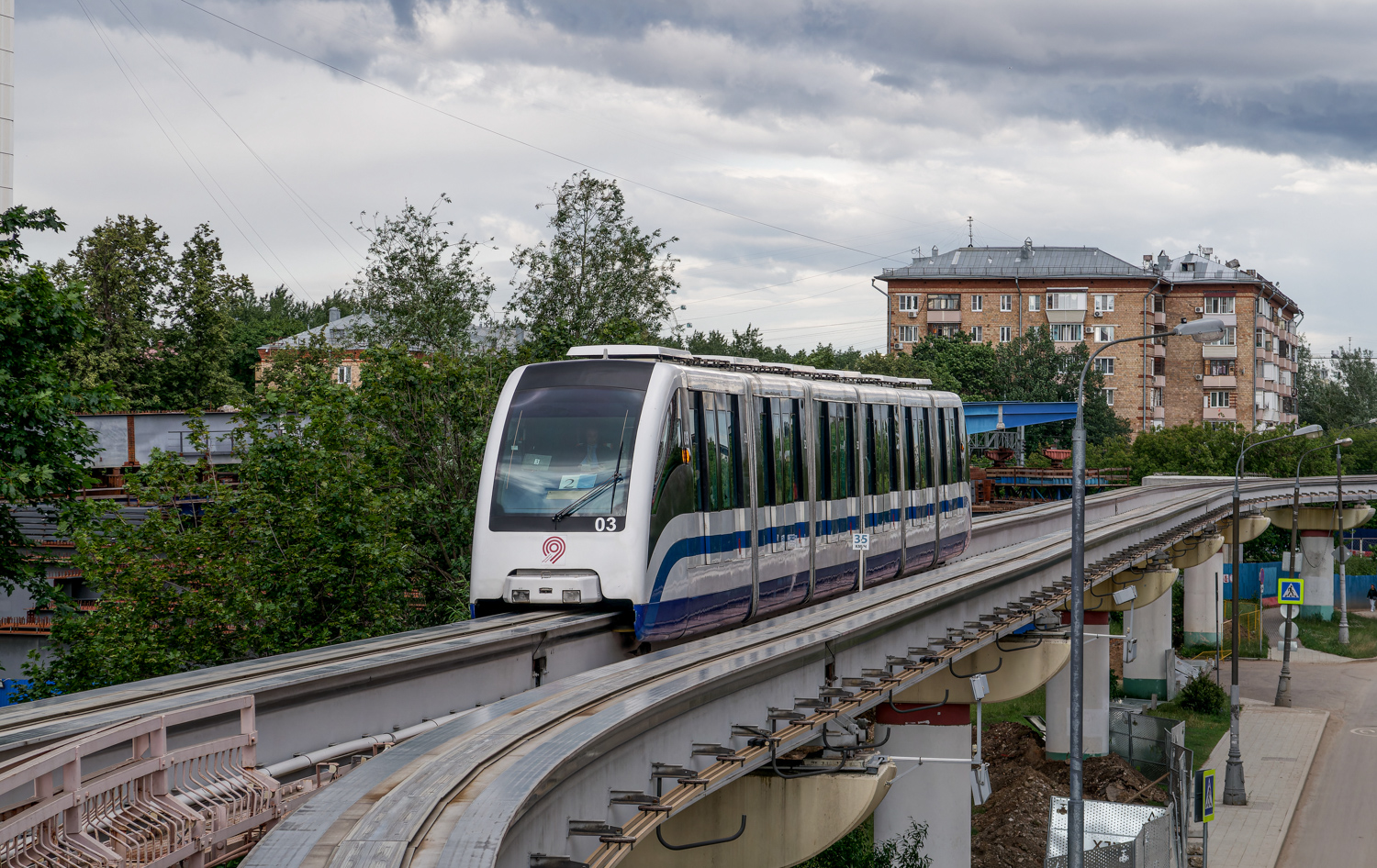 Москва, ЭПС № 03; Москва — Закрытие движения Московского монорельса 26 — 27 июня 2025; Москва — Монорельс
