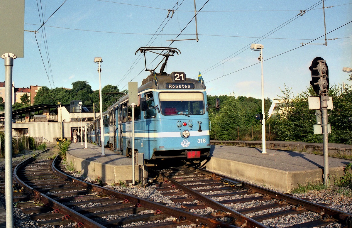 Стокгольм — Lidingöbanan (маршрут 21) — Линия и инфраструктура