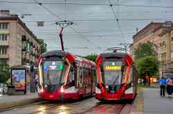 Saint-Petersburg, 71-932 “Nevskiy” # 7767; Saint-Petersburg, 71-923M “Bogatyr-M” # 7877