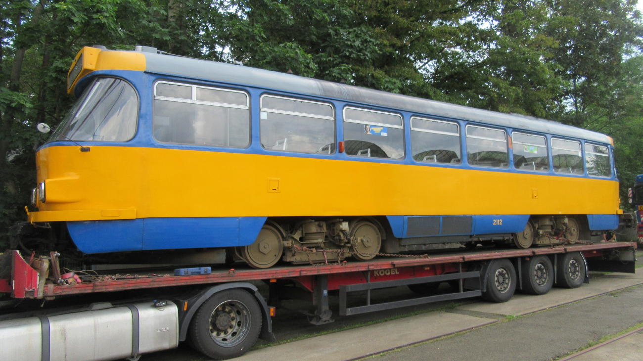 Лейпциг, Tatra T4D-M1 № 2112; Лейпциг — Отправка трамваев Tatra в Украину (Днепр)