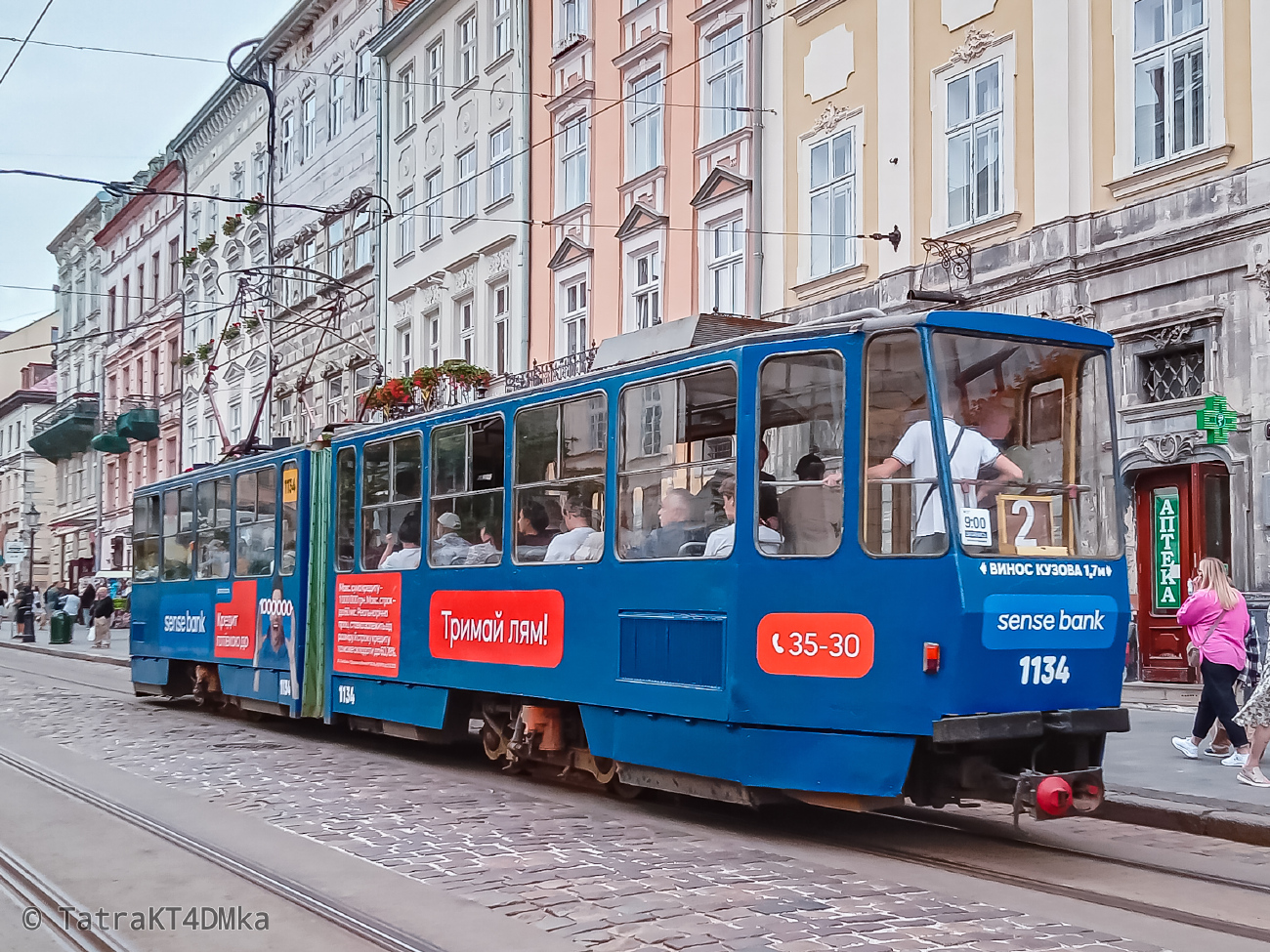 Львов, Tatra KT4SU № 1134