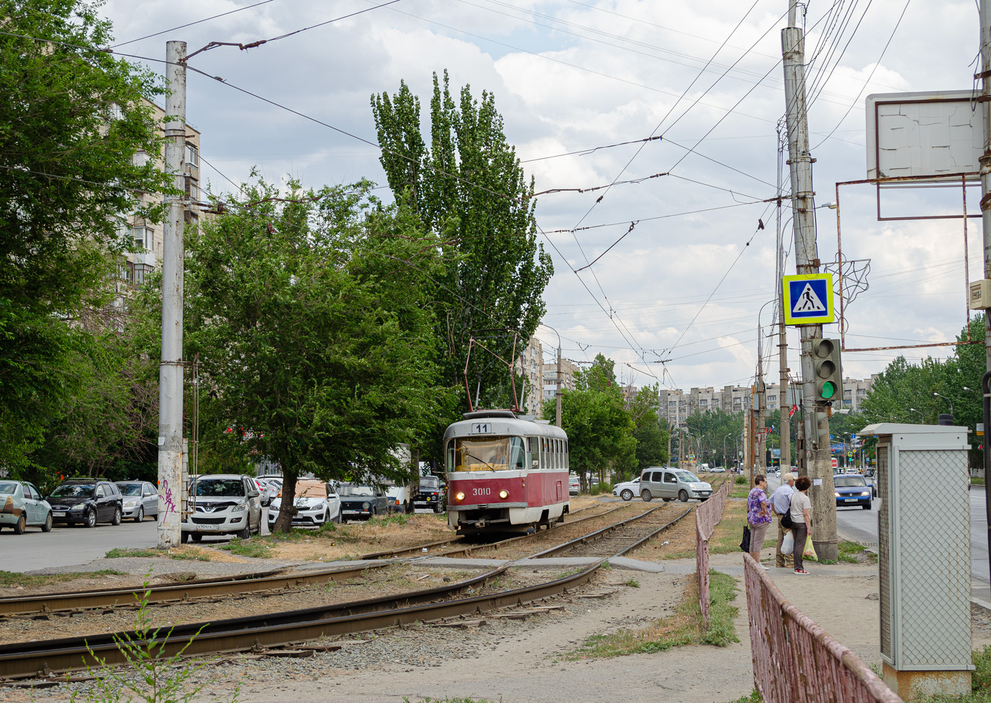 Волгоград, Tatra T3SU (двухдверная) № 3010