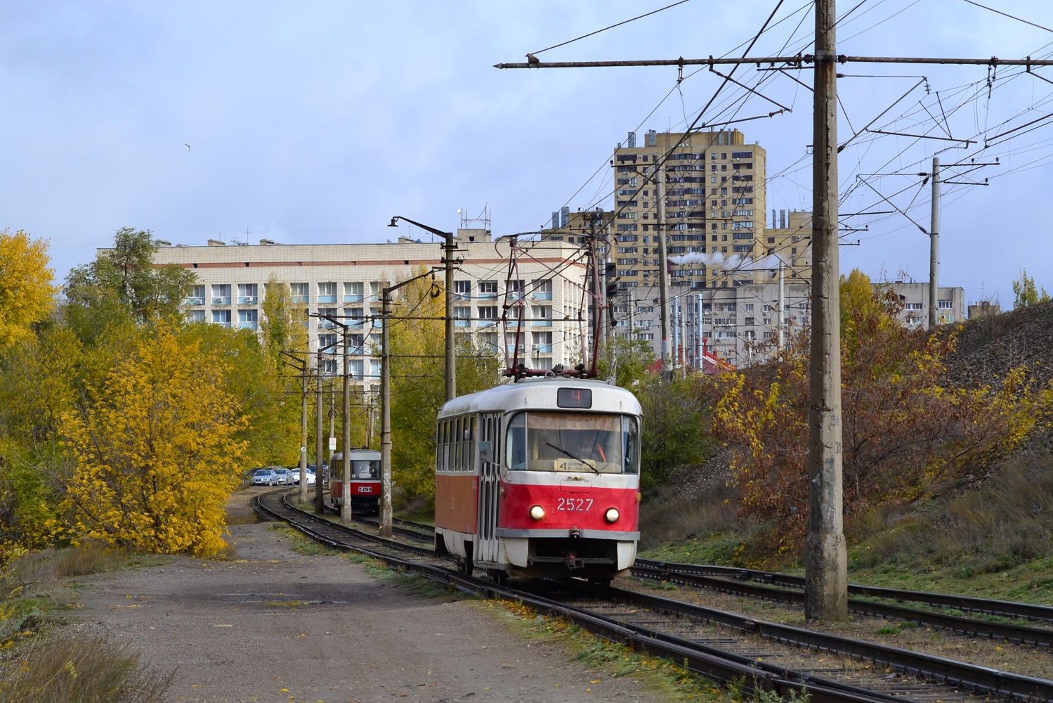 Волгоград, Tatra T3SU (двухдверная) № 2527
