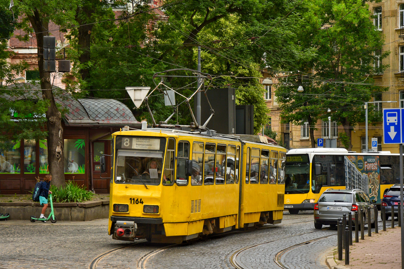 Львов, Tatra KT4D № 1164