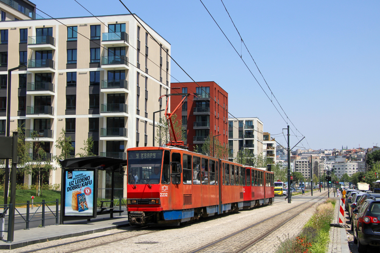 Белград, Tatra KT4YU-M № 2232