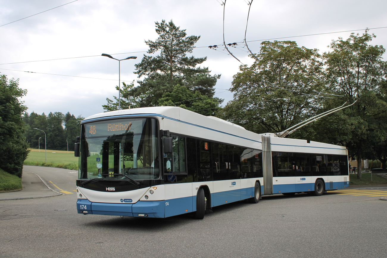 Цюрих, Hess SwissTrolley 4 (BGT-N2D) № 174