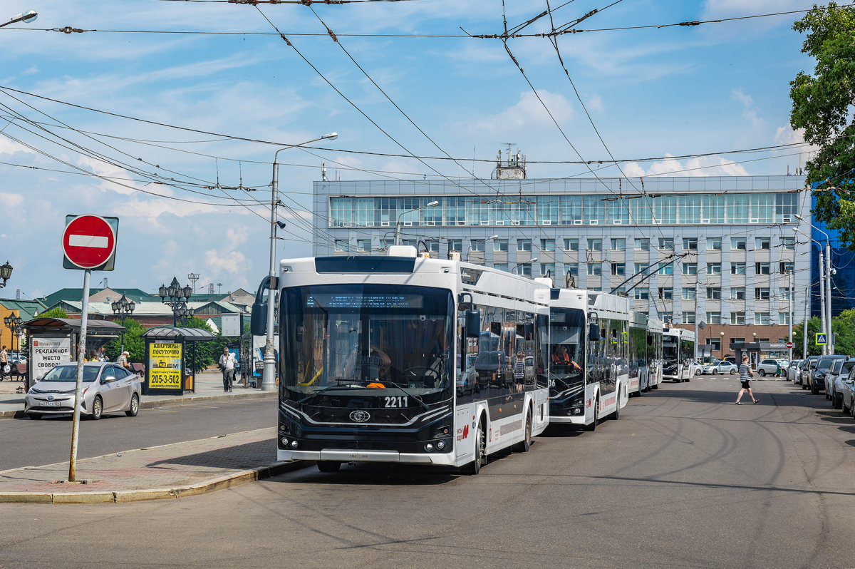 Красноярск, ПКТС-6281.00 «Адмирал» № 2211; Красноярск, ПКТС-6281.00 «Адмирал» № 2235; Красноярск, ПКТС-6281.01 «Адмирал» № 2230; Красноярск, ПКТС-6281.00 «Адмирал» № 2218